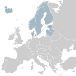 Map of Triolab countries in Europe